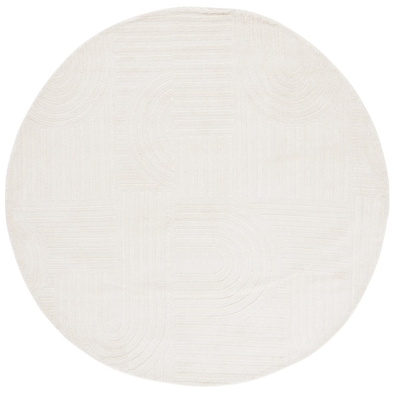 Erzhan Performance Geometric Rug, Round 6'