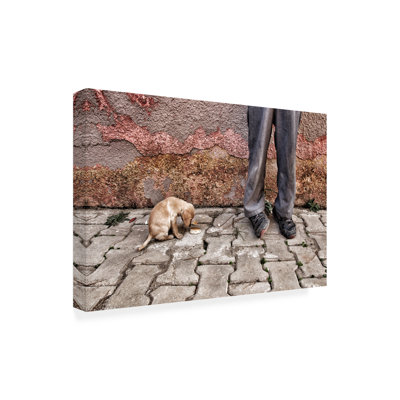 Bolog Ali Ayer Ali And His Dog Canvas Art