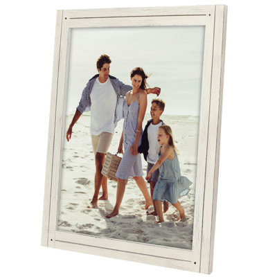 Cadre photo Americanflat rustique - poli, verre transparent