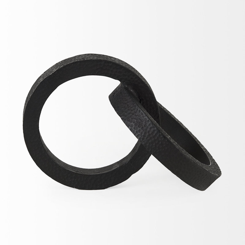 Cercles métalliques joints, Noir mat