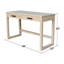 Bureau en bois massif avec deux tiroirs-236712174