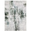 Tapis gris / bleu sarcelle antidérapant Matney-675133040