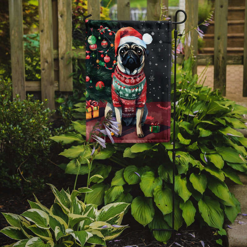 Double Sided Polyester Christmas, 15.5'' H x 11.25'' W