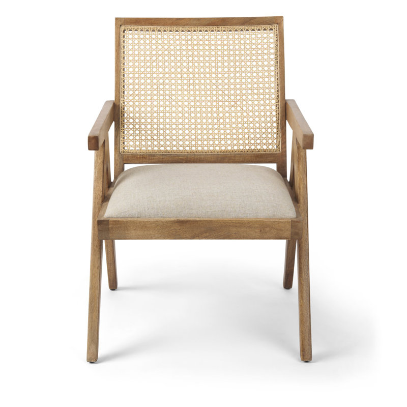 Serefina Upholstered Armchair, Light Brown
