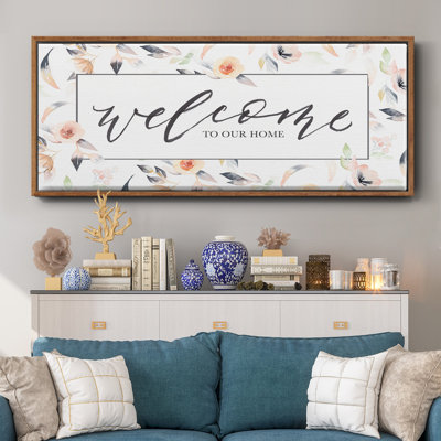 Welcome to Our Home - Toile encadrée
