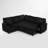 85" Corduroy Modular Corner Sofa With Usb Ports, Sectional L-Shaped Pull Out Sofa Bed For Living Room, House-808090237