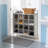 4-Tier 16-Cube Shoe Organizer Rack With Clear Side Pockets, Sturdy Metal Frame And Fabric Cubby Storage For Entryway, Closet, And Bedroom