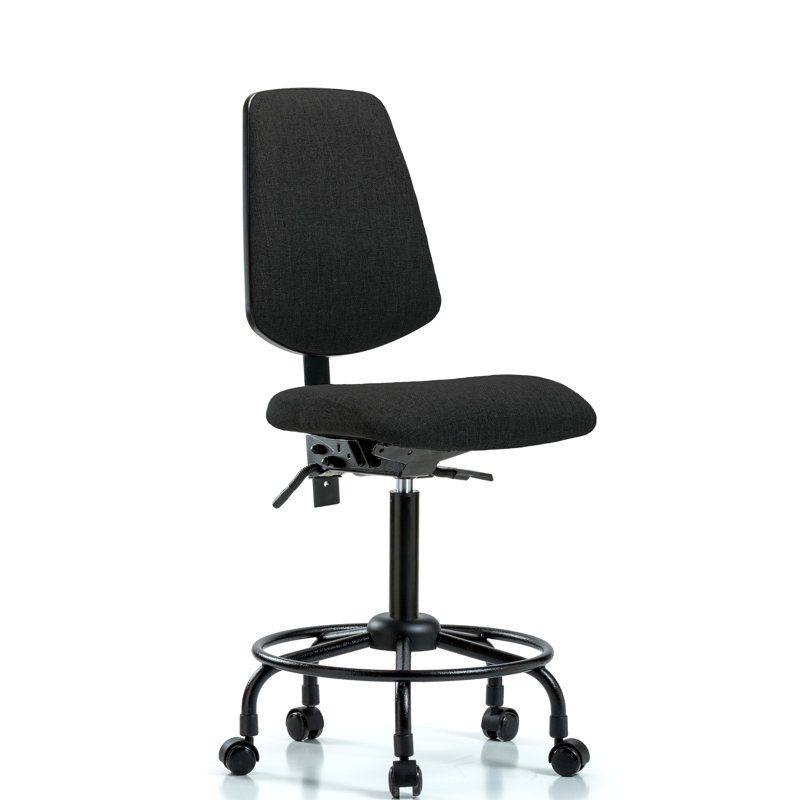 Chaise de dessinateur Mavis, Noir, Non inclus, Roulettes