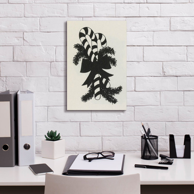 «Candy Canes» par Tis the Season, art mural sur toile, H 18 po x l 12 po x P 0,75 po
