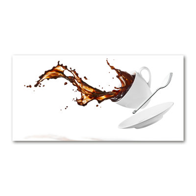 Spilled Coffee - Wrapped Canvas Print