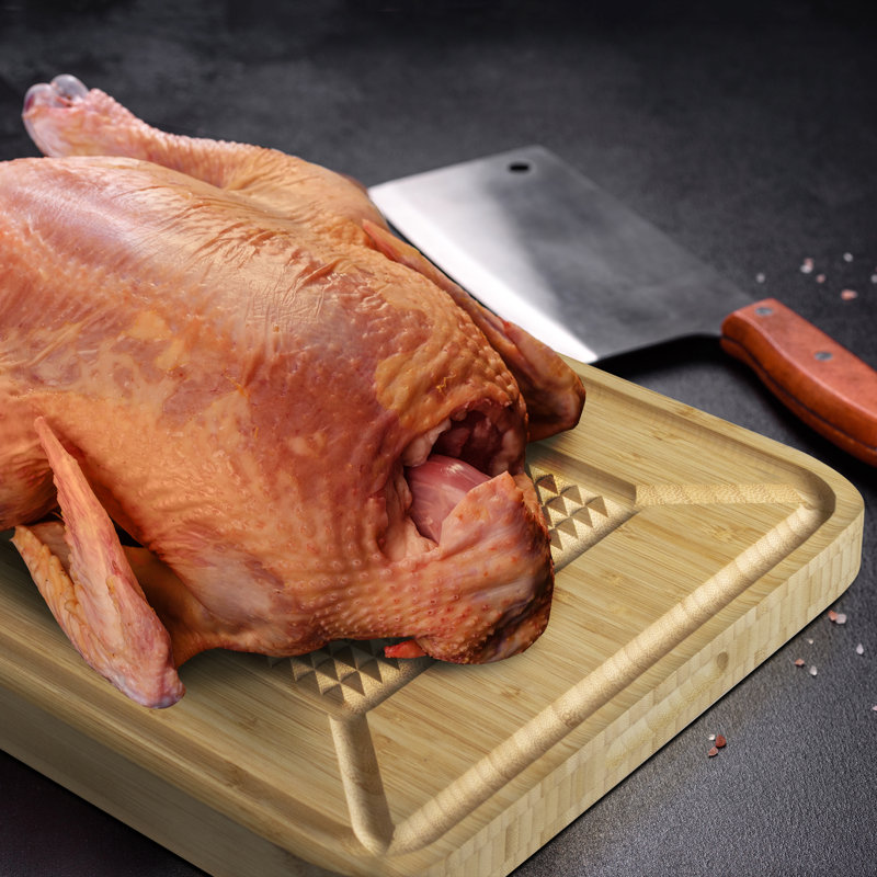 1.5" Extra Thick Bamboo Reversible Cutting Board with Juice Groove