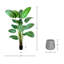 Madagascar Faux Palm Tree in Fiberstone Planter