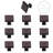 1 3/16" Length Square Knob Multipack-42026599