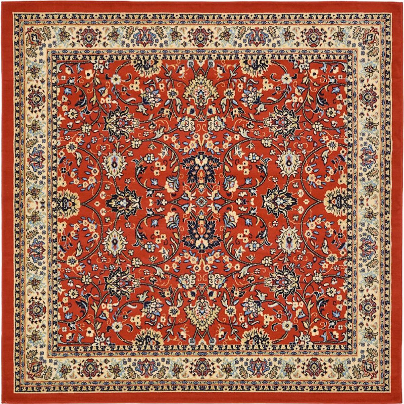 Zayandeh Oriental Indoor Rug, Square 8'