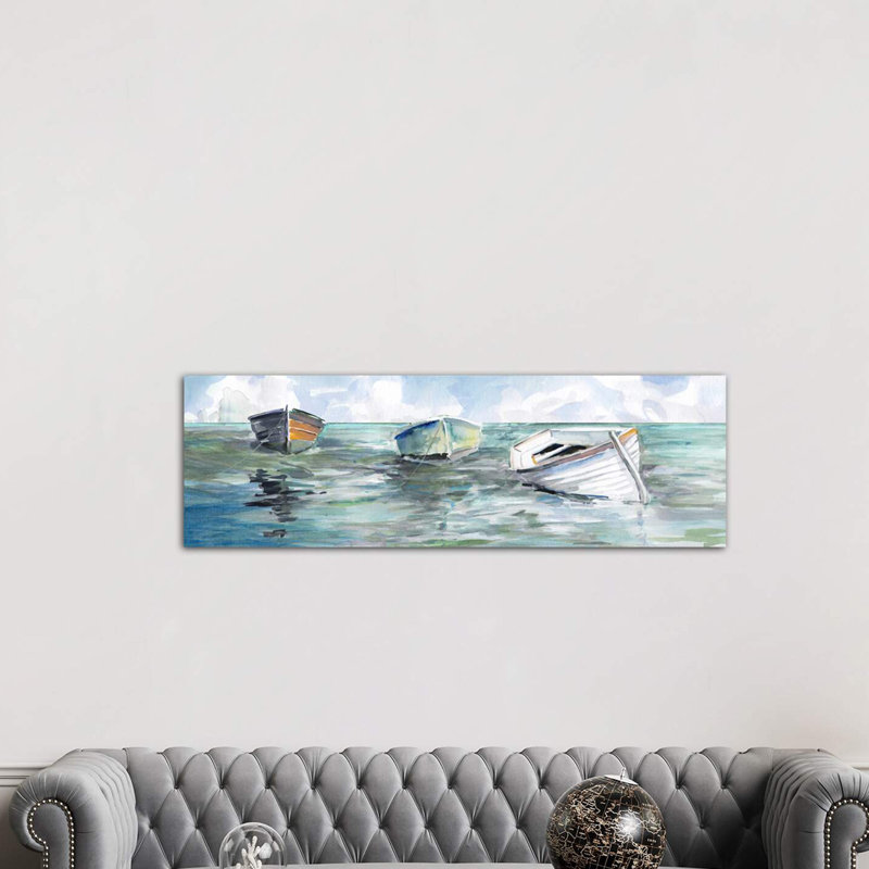 Caught at Low Tide I by Carol Robinson - Wrapped Canvas Panoramic Painting Print, 152.4 cm H x 50.8 cm W x 3.175 cm D