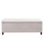 Banc de rangement capitonné à fermeture douce