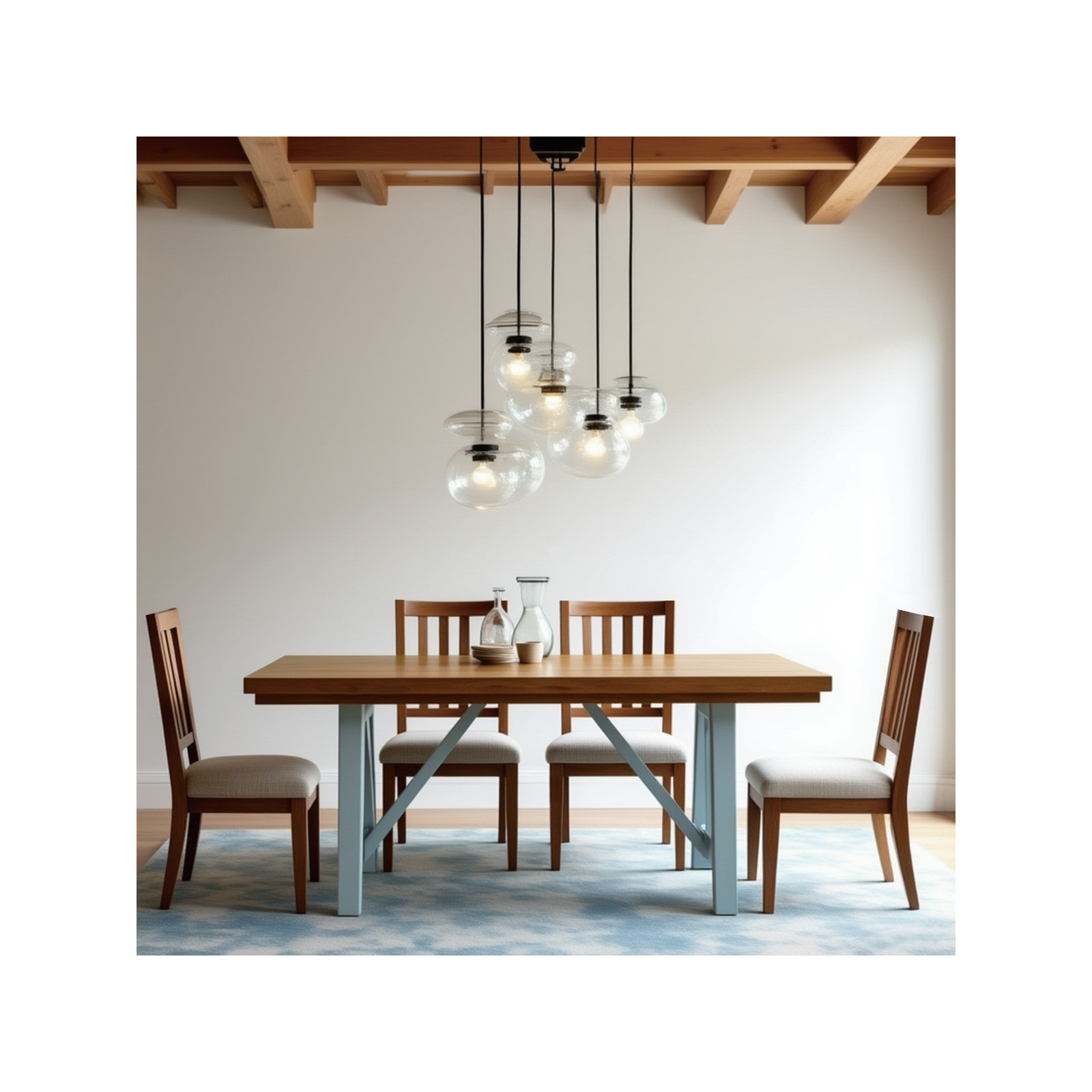 Farmhouse Two-Tone Dining Table
