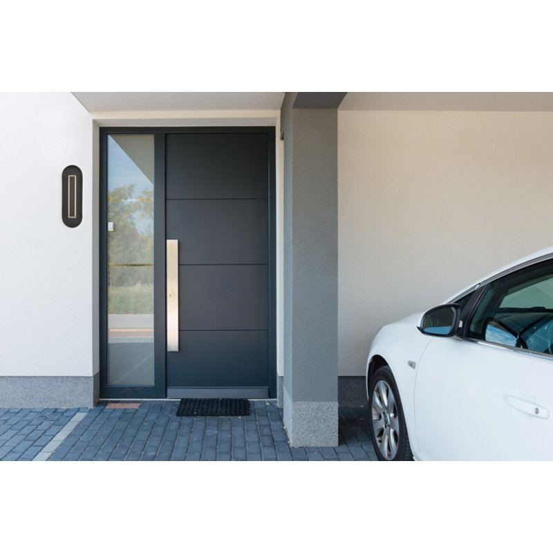 Applique murale d'extérieur noir mat 1L Prescott