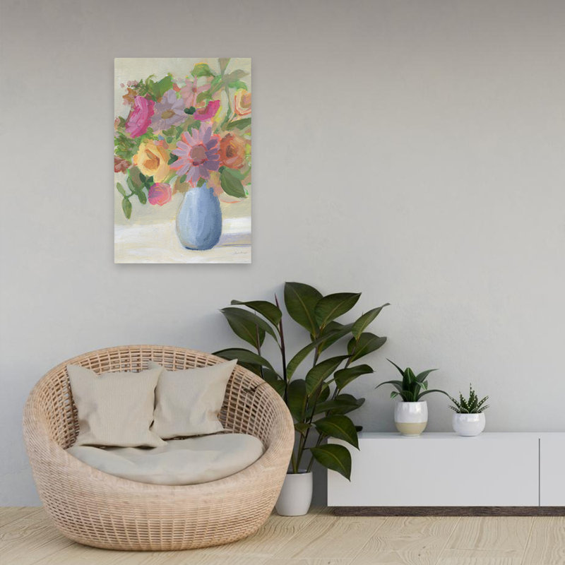 Livraison printanière - Bouquets bleus, H 24 po x l 16 po