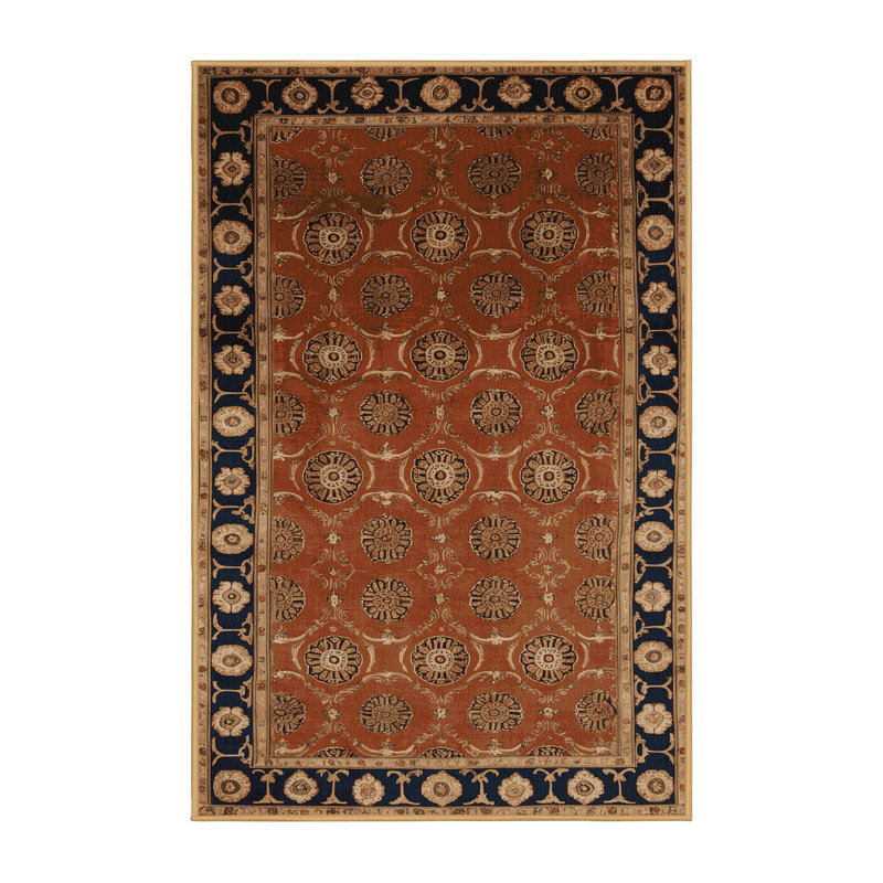 Tapis brun français lavable à la machine, Rectangulaire 3 pi x 5 pi