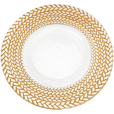 Assiettes rondes en verre