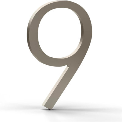 Mega Handles Outdoor House Numbers | Wall Mounted Heavy Duty Metal Address Numbers | Durable Modern Design with Mounting Hardware Included
