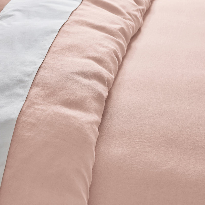 Washed Linen Duvet Cover- Blush, King Duvet Cover