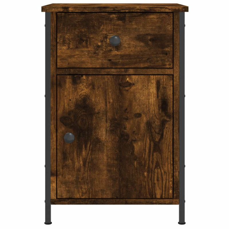 Maybritt 40cm W Bedside Table, Smoked Oak, Set of 2