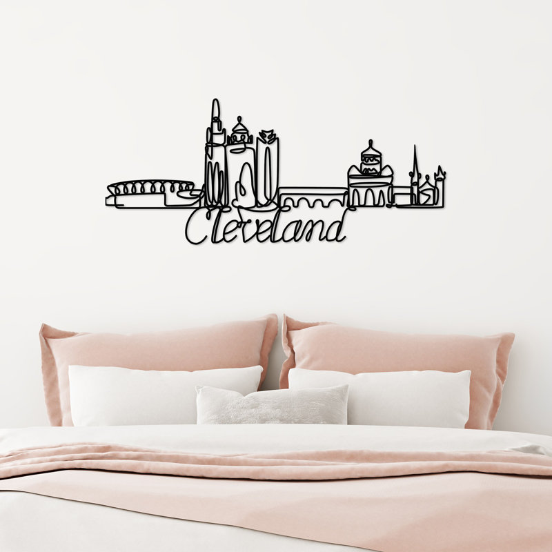 Stylish Decorative Metal Wall Accessory, Black, 47.2 x 19.7 x 0.6 inches | 100% Metal, Thickness: 0.08 inches | Lightweight (1.6 lbs), Perfect for Home Decor & Modern Interiors, Durable and Elegant Design