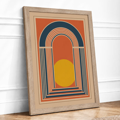 Deco Gateway Art Deco 1 Piece Single Picture Frame Wall Art