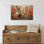 Art mural de lapin de Pâques GUTTATY, décoration murale de photos de lapin de Pâques au printemps, décoration murale de fleurs de lapin et de printemps, impressions de Pâques pour le salon, la chambre à coucher, la chambre d'enfant, la chambre de bébé prête à être suspendue 24 po x 36 po