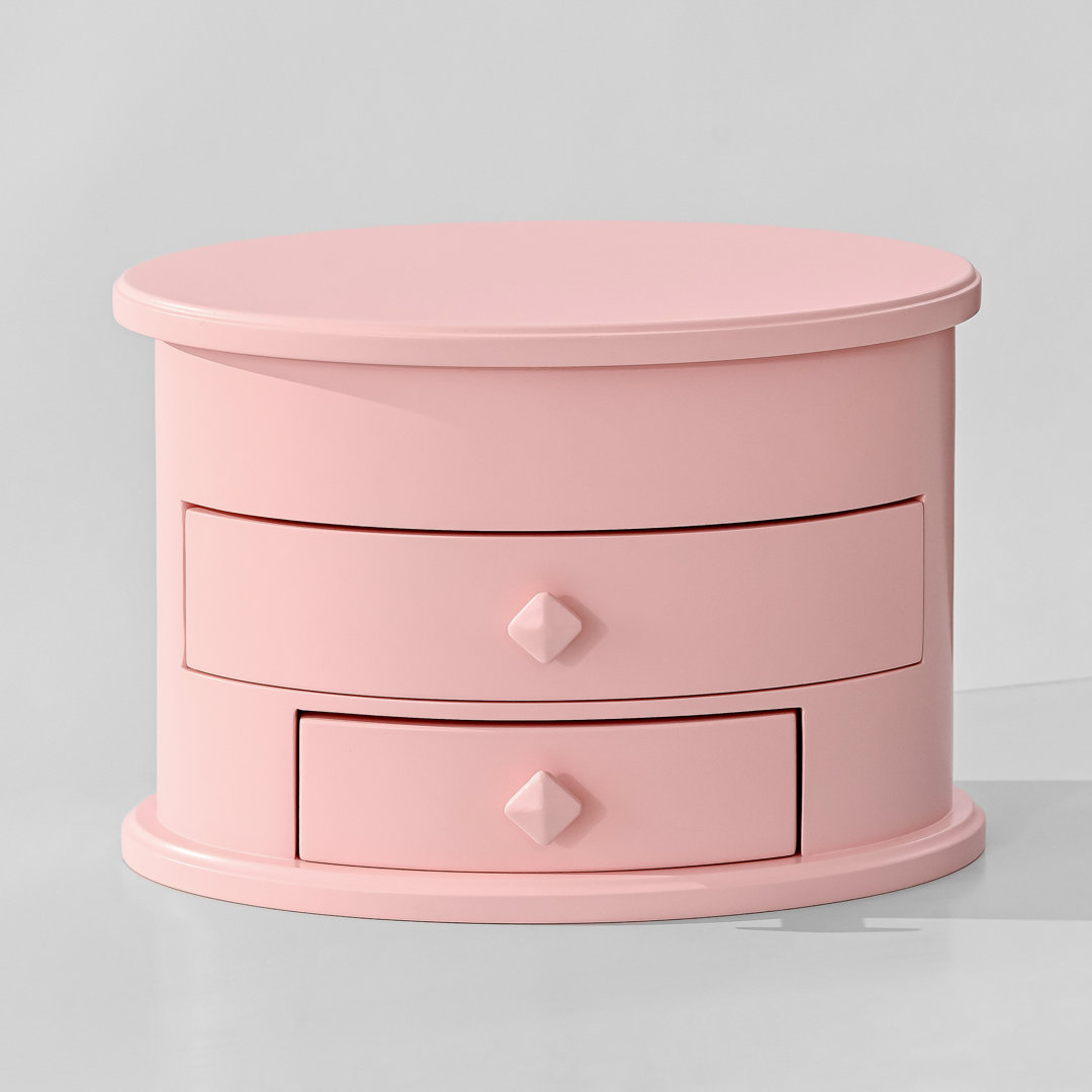 Manufactured Wood Jewelry Box + Drawers Mirror Latitude Run® 