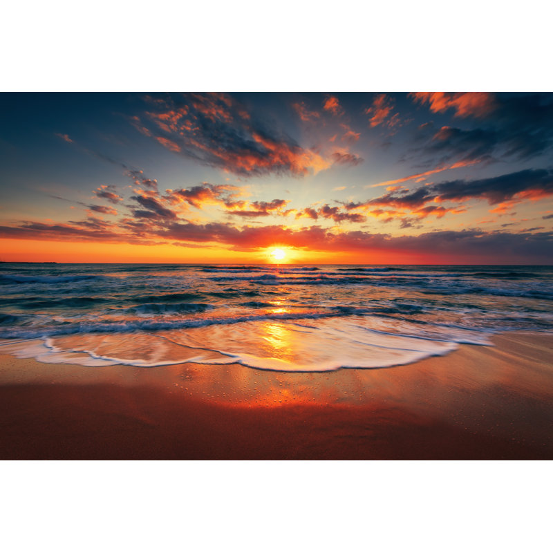 Sunrise On The Beach by Valio84sl - Wrapped Canvas Print, 61cm H x 91cm W x 3.8cm D