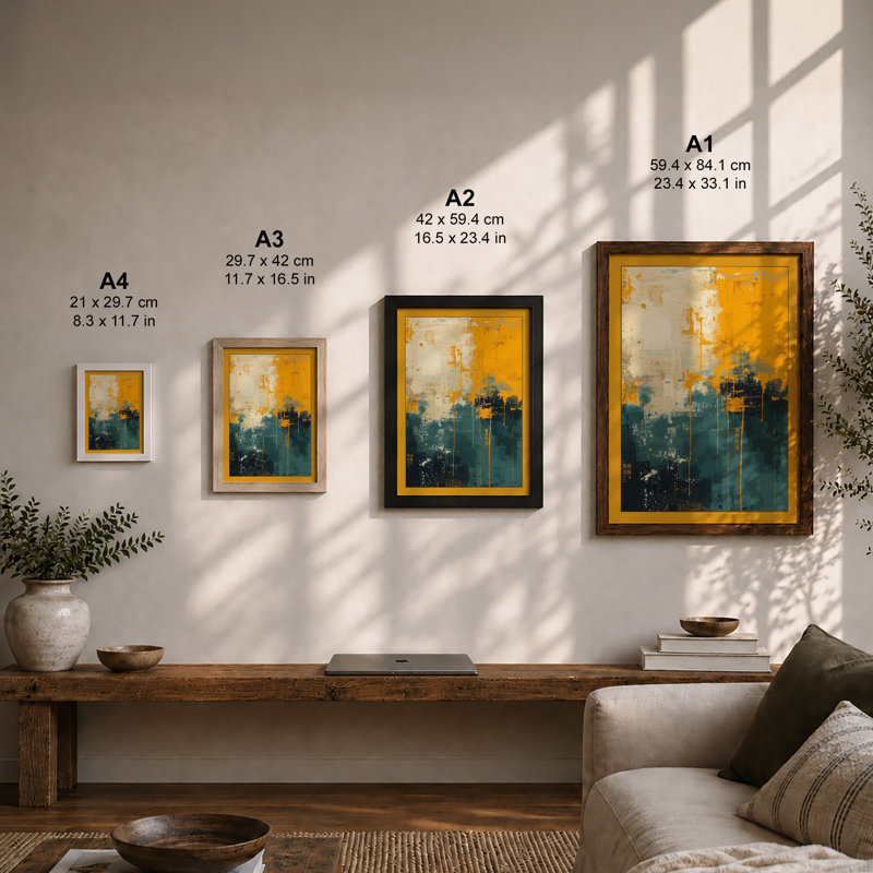 Urban Horizons Industrial - Framed Print, Unframed, A3 - 42.0 x 29.7 cm