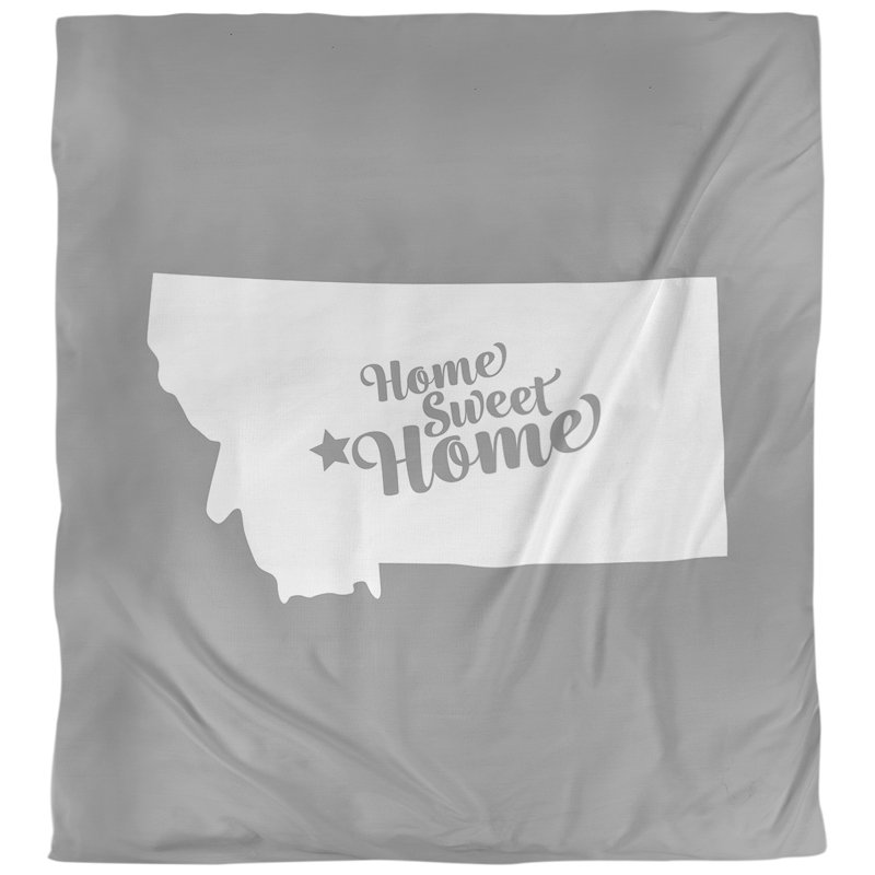 Housse de couette home hélène, Microfibre, Housse de couette pour très grand lit, Gris