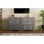 Meuble télé avec buffet à 2 tiroirs pour téléviseur de 70 po ou moins à grain de bois polyvalent-361619241