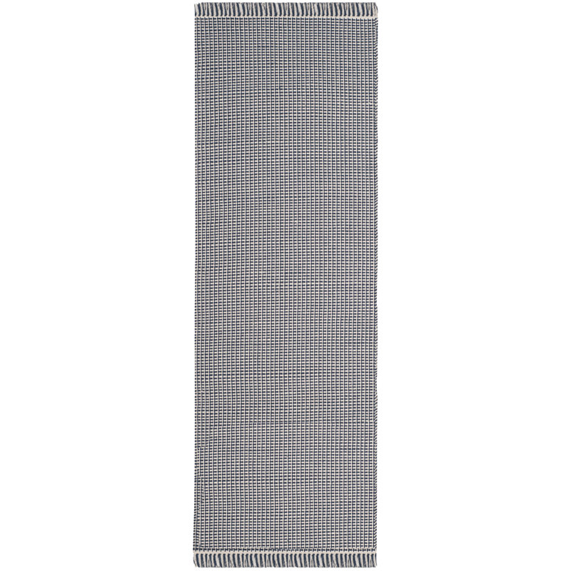 Bester Hand Woven Cotton Solid Color Rug, Runner 2'3" x 10'