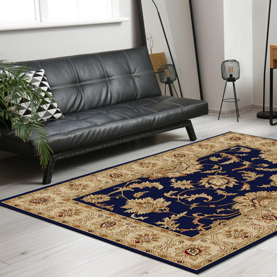 Weisgerber Oriental Navy/Beige Area Rug