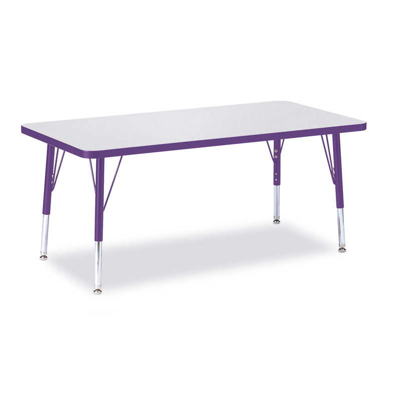 Tables d'activités Berries®, Mauve, H 31 po x L 60 po x l 30 po, Adulte (24 po à 31 po )