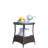 Outdoor Patio Furniture 1 Round Coffee Table With Clear Tempered Glass(Only Including Table)