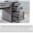 Ohana 58'' W Rectangle Computer Desk with Storage Cabinet and Drawers, Workstation for Office Home-874730863