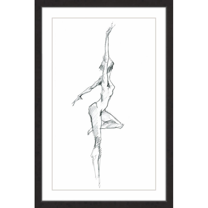 «Free Style» par Marmont Hill - peinture encadrée, H 30 po x l 20 po x P 1,5 po