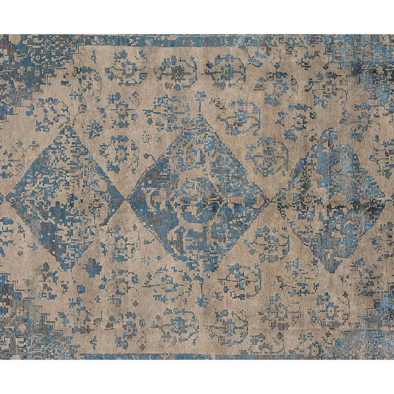 Neo Villa Oriental Area Rug in Beige/Blue, Rectangle 10'3" x 14'1"