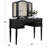 Bedroom Contemporary Vanity Set W Foldable Mirror Stool Drawers  Color-527145438