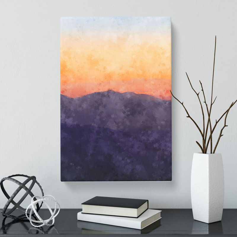 Mountain Sunset - Wrapped Canvas, 91cm H x 60cm W x 3cm D
