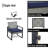 Durable 4-piece Patio Dining Sets, Acacia Wood And Modern Rattan For Garden And Porch