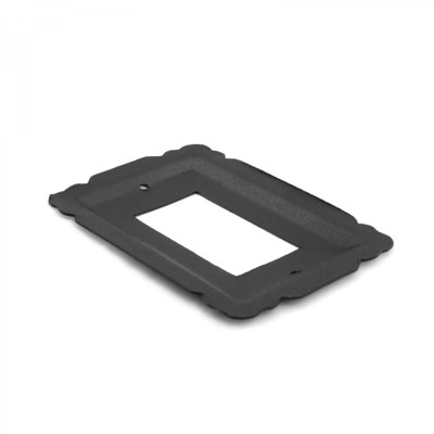 Black Steel Switch Plate Single GFI Toggle