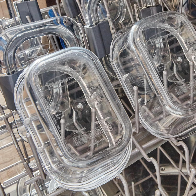 Contenants de rangement pour aliments Brilliance, sans BPA, couvercles hermétiques, idéaux pour le déjeuner, la préparation des repas et les restes, ensemble de 5 (3,2 tasses)