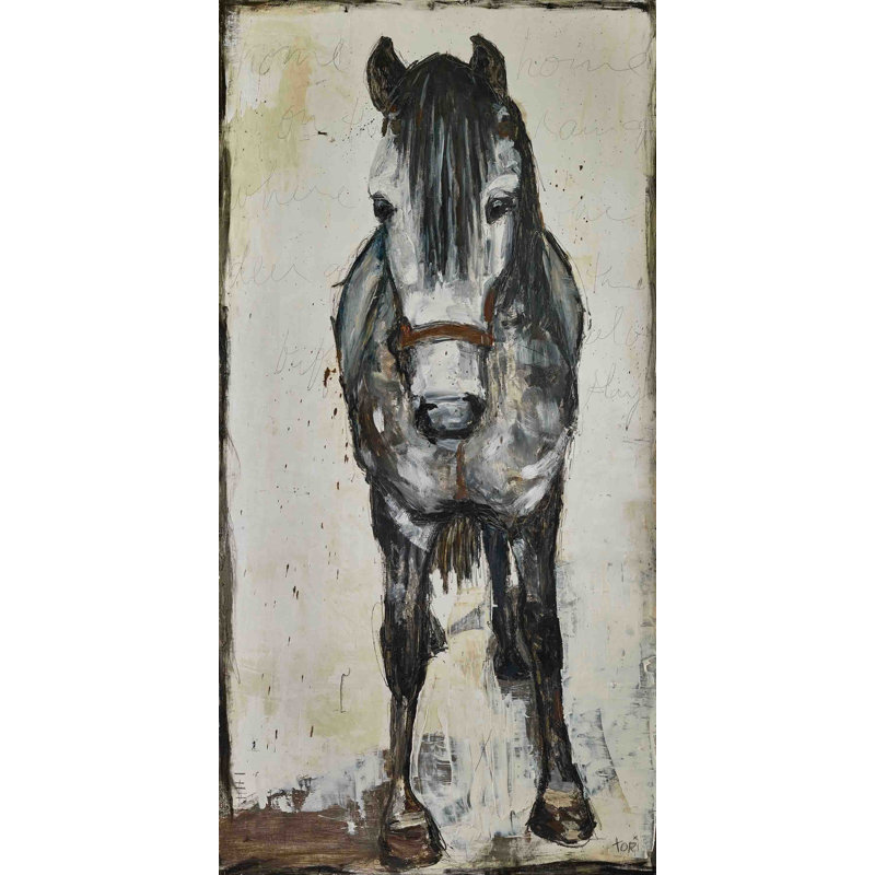 Pony by Tori Campisi - Wrapped Canvas Print, 114cm H x 57cm W