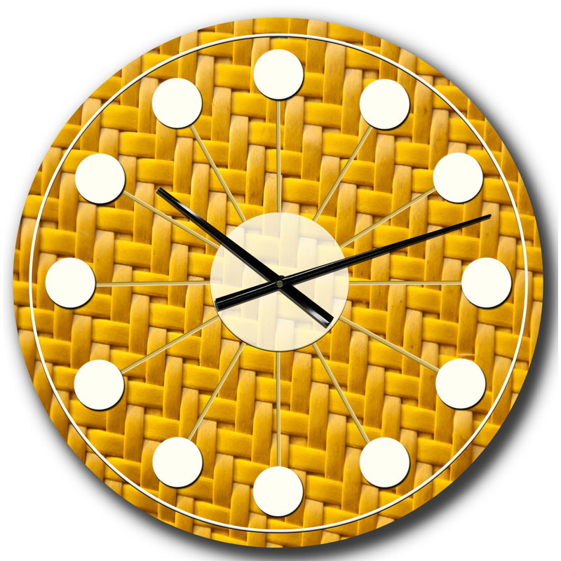 Horloge murale moderne Mid-Century, Grand